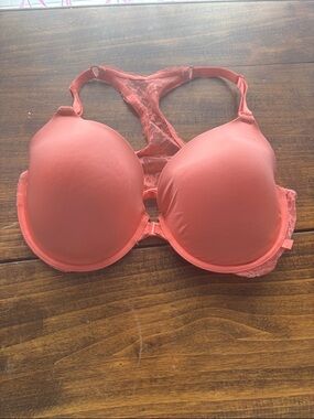 Victoria's Secret Coral Lace Racerback Bra